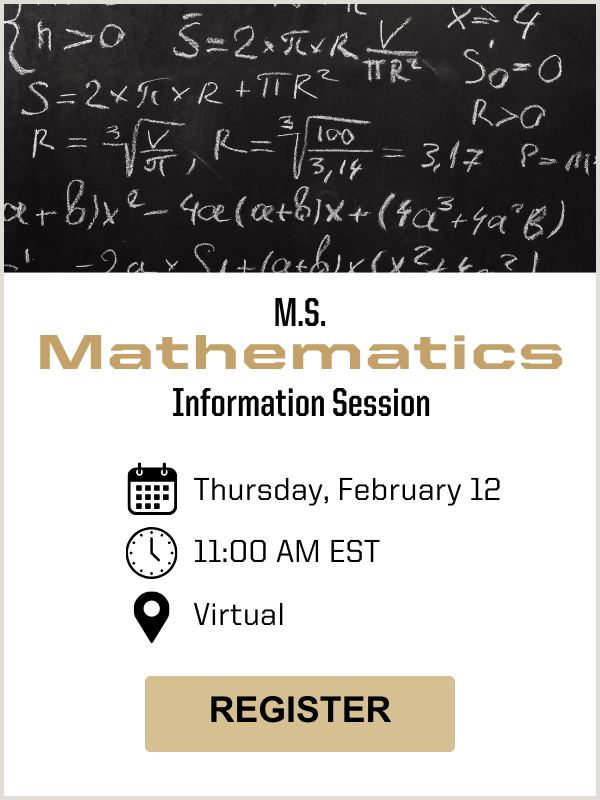 Mathematics Info Session on February 12, 2026