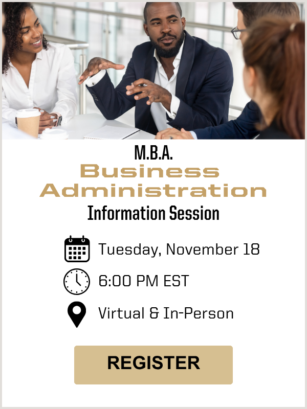 MBA Information Session November 18 Register Here
